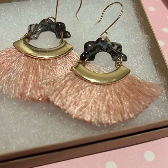 Boho Pink Earrings - Picture 2 of 2